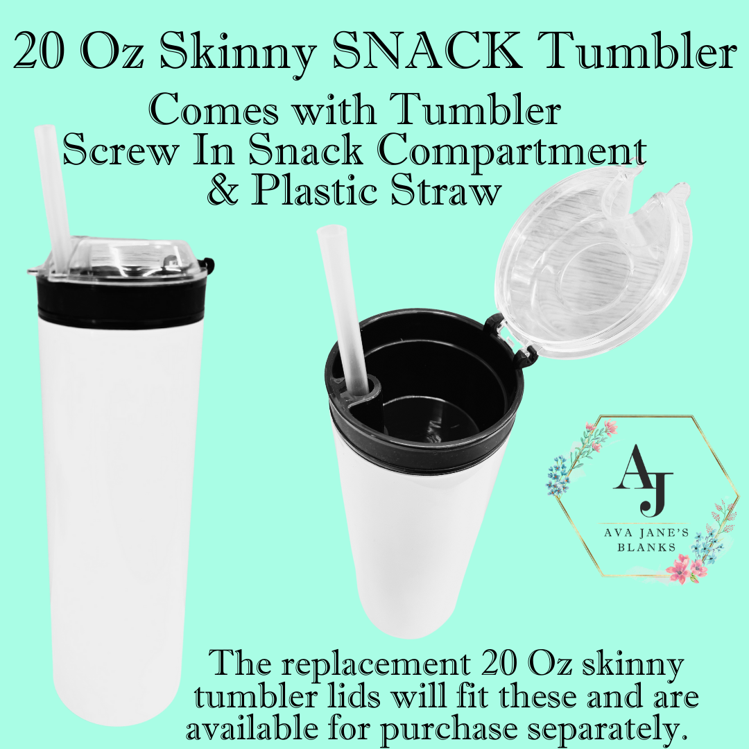 A-SUB 20 OZ Sublimation Tumbler Gift Set with Straw and Lid