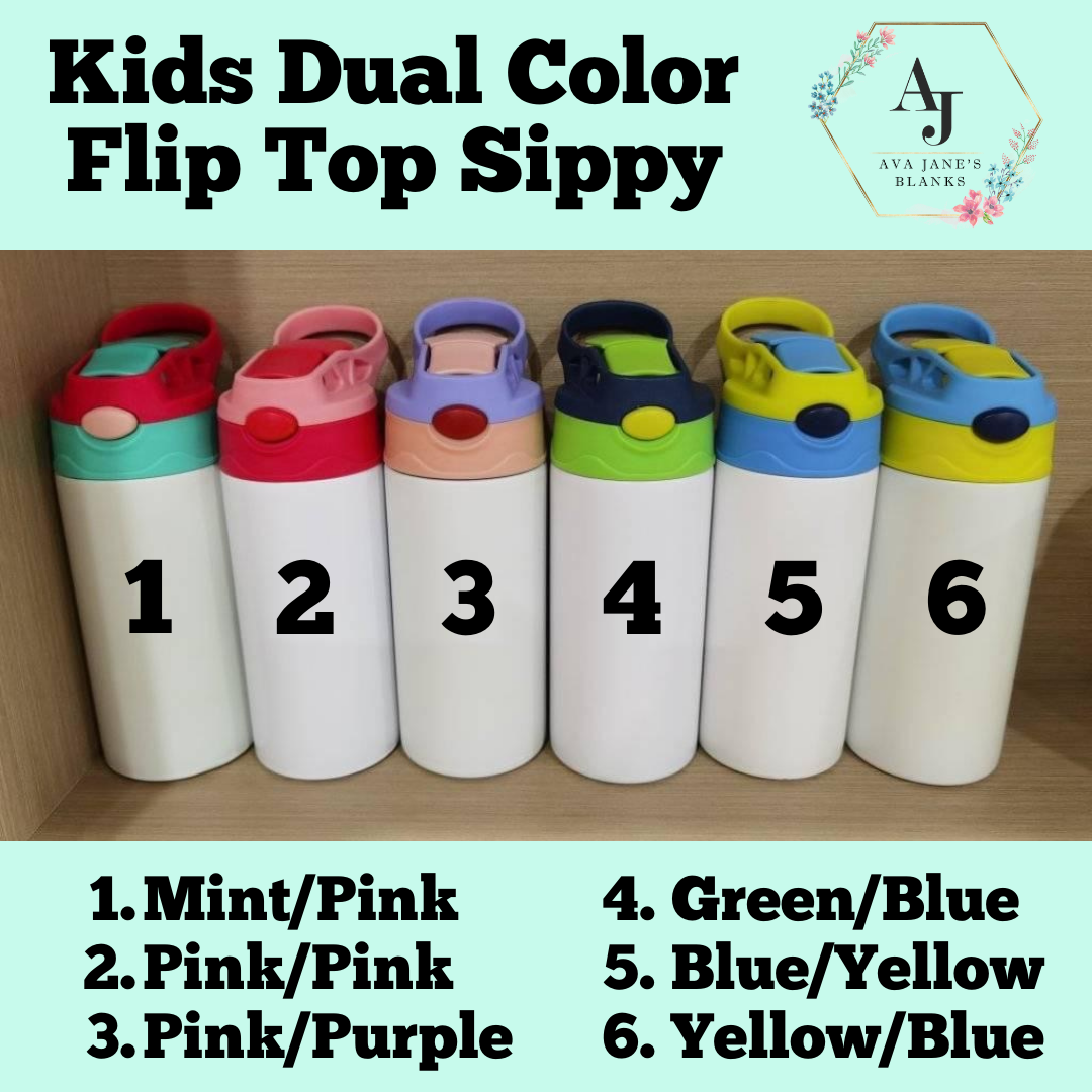 Straight Flip Top Kids Tumbler, Blank Products