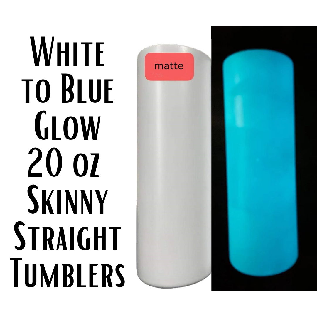 20oz skinny tumbler sublimation blanks glow