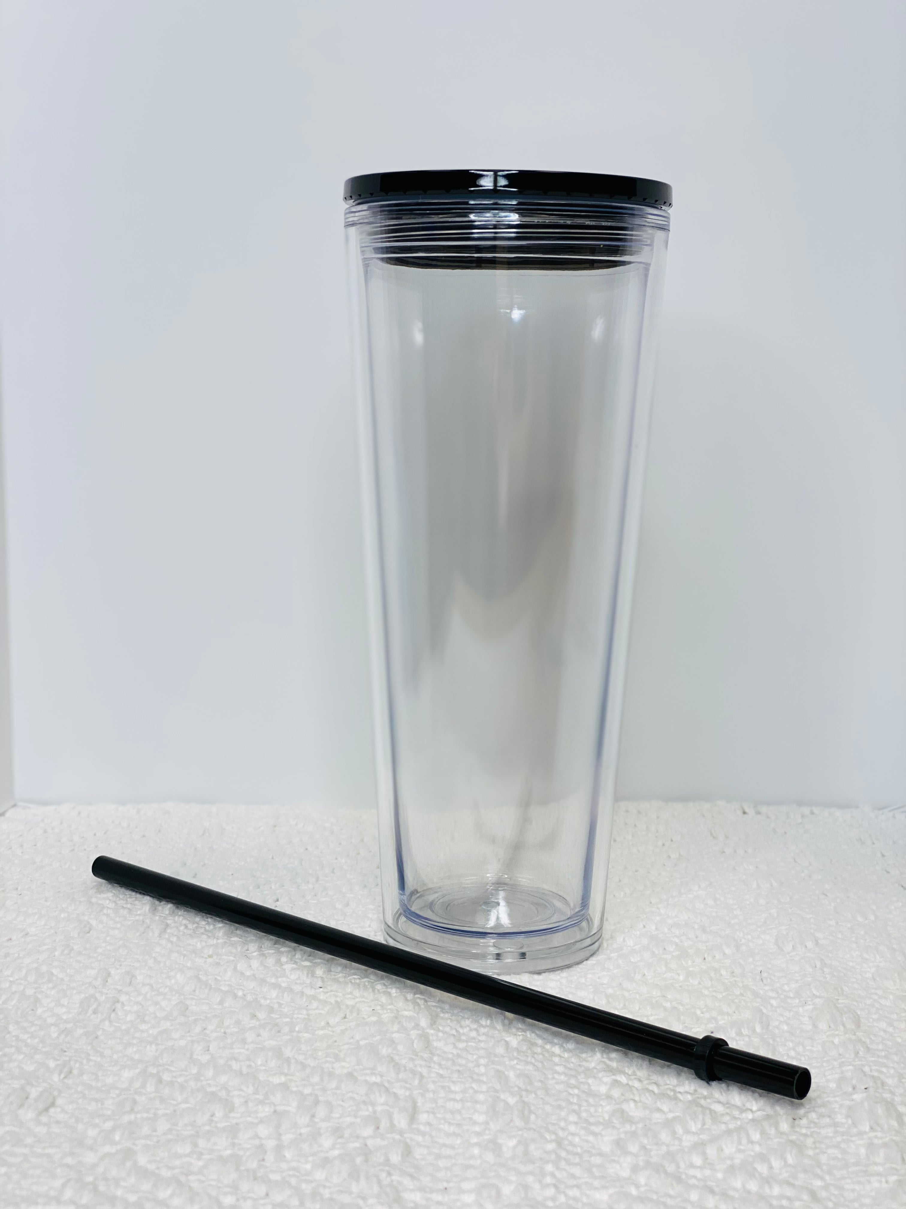 G.E.T. 6624-1-CL Textured Clear 24 Oz. Tumbler - 72 / CS