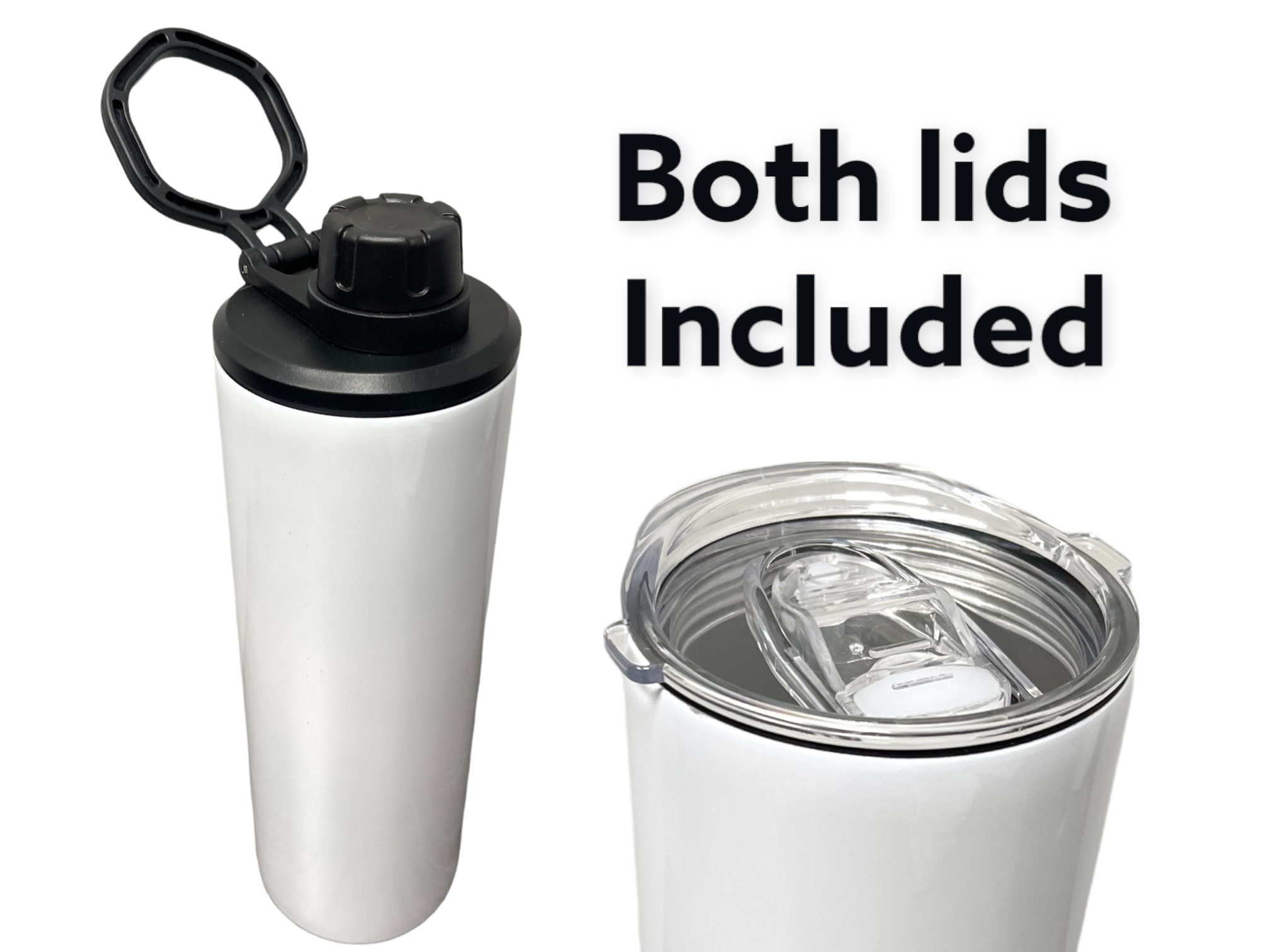 2 LID - 20 Oz Skinny Straight Tumbler