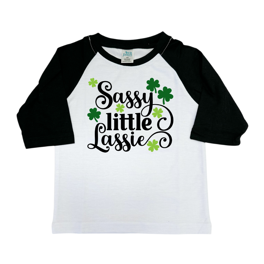 Sassy Little Lassie 3/4 Sleeve Unisex Shirt (Copy)