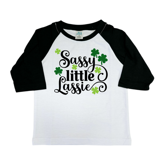 Sassy Little Lassie 3/4 Sleeve Unisex Shirt (Copy)