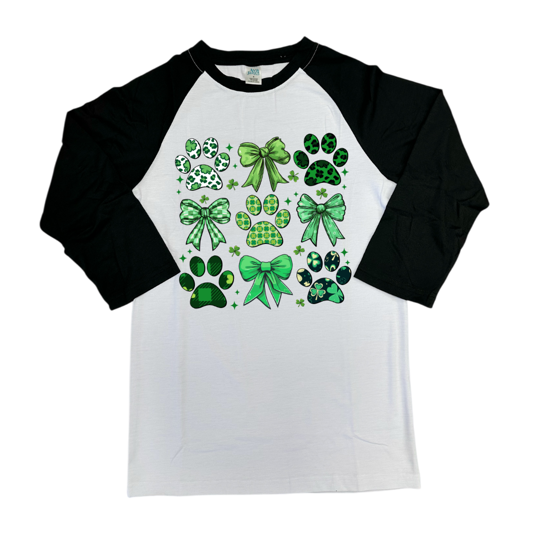 Paw Print Patty Adult 3/4 Sleeve Unisex Shirt