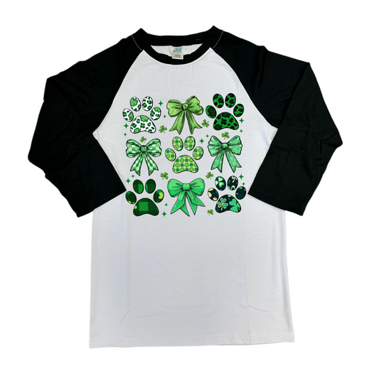 Paw Print Patty Adult 3/4 Sleeve Unisex Shirt