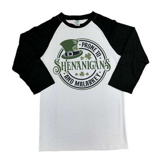 Prone To Shenanigans Adult 3/4 Sleeve Unisex Shirt