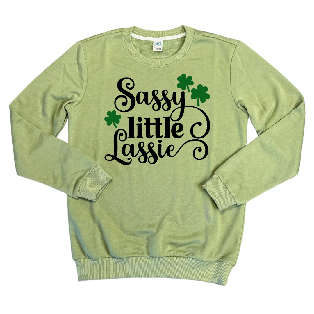 Sassy Little Lassie Adult Crewneck