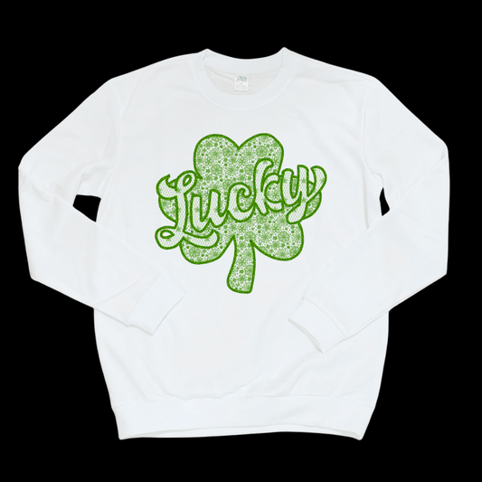 Lucky Lace Adult Crewneck