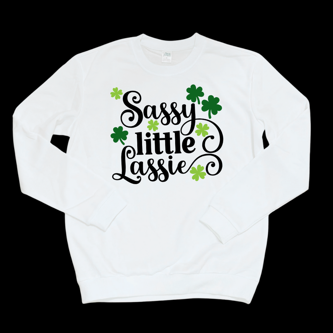 Sassy Little Lassie Adult Crewneck