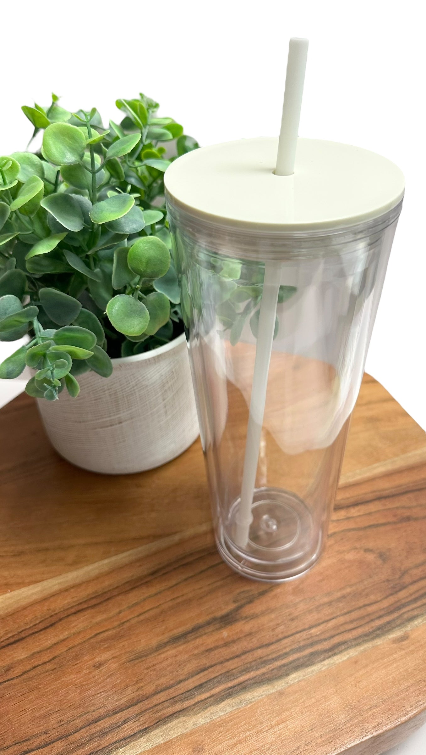 Snow Globe 24 Oz Tumblers - W/ PreDrilled Holes!