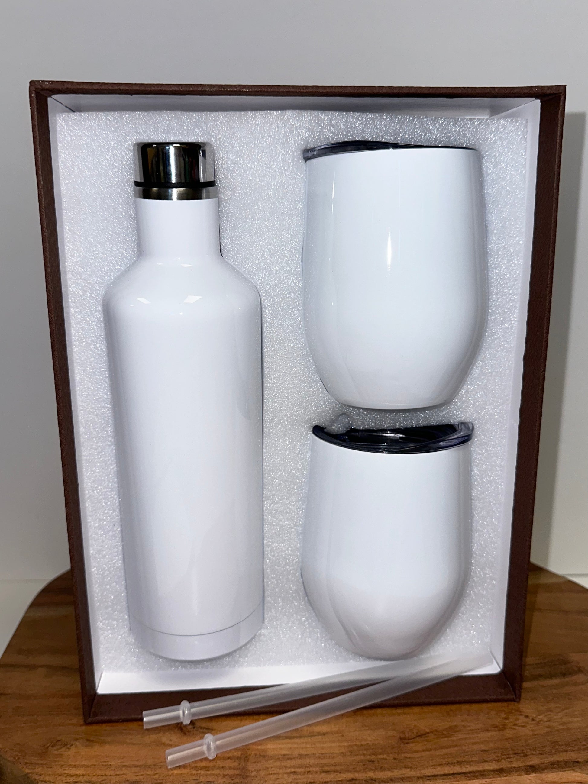 Wine Bottle Holder - White Shimmer Sublimation – Ava Jane's Blanks