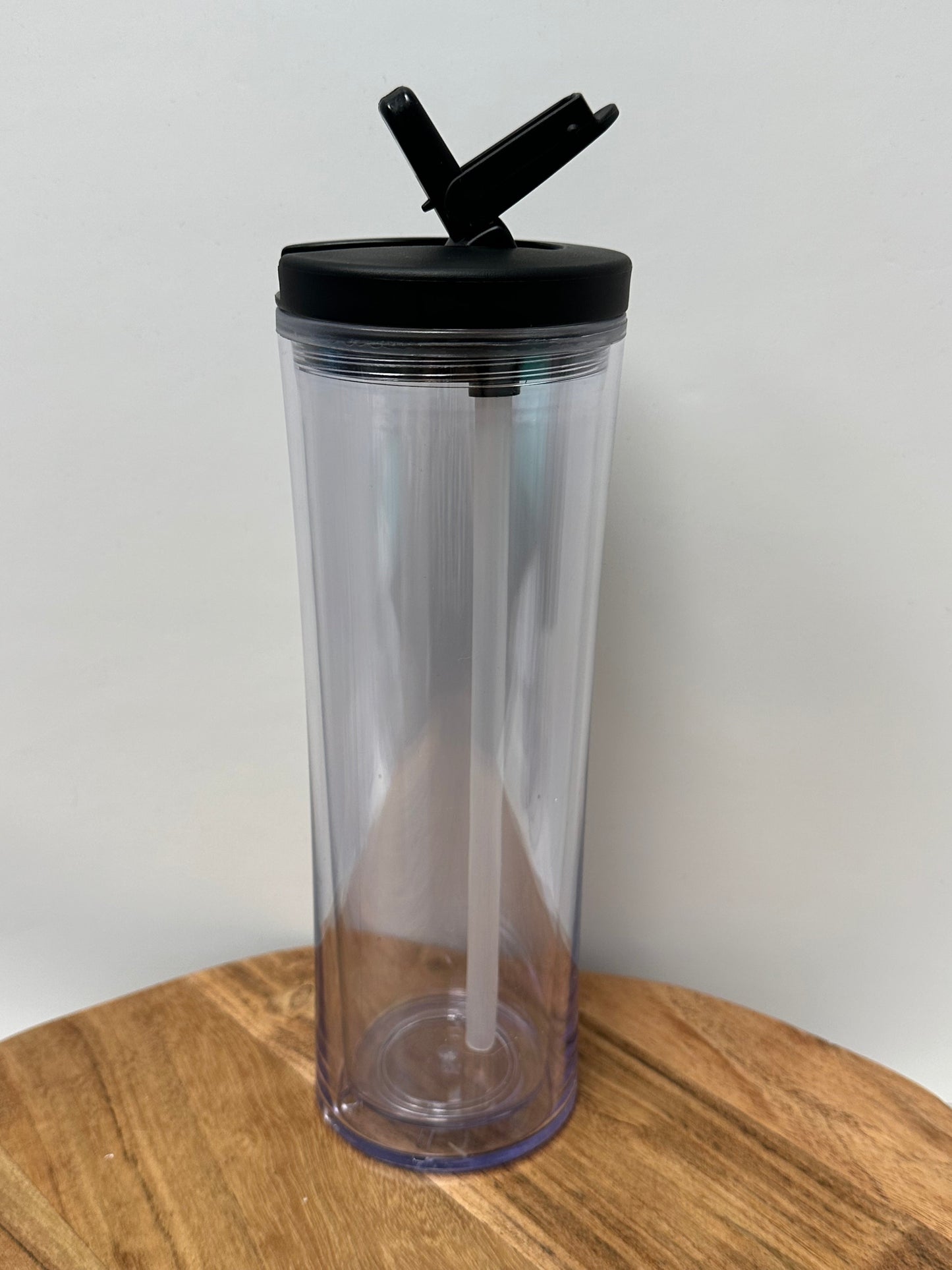 CASE DEALS! Snow Globe 20 oz Flip Top Water Bottles - W/ PreDrilled Hole and Plug!