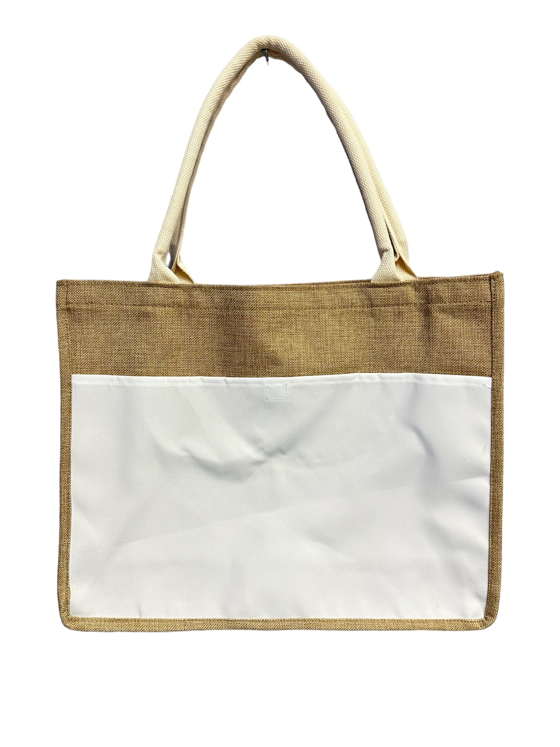 Burlap and White Sublimation Tote Bag – Ava Jane's Blanks