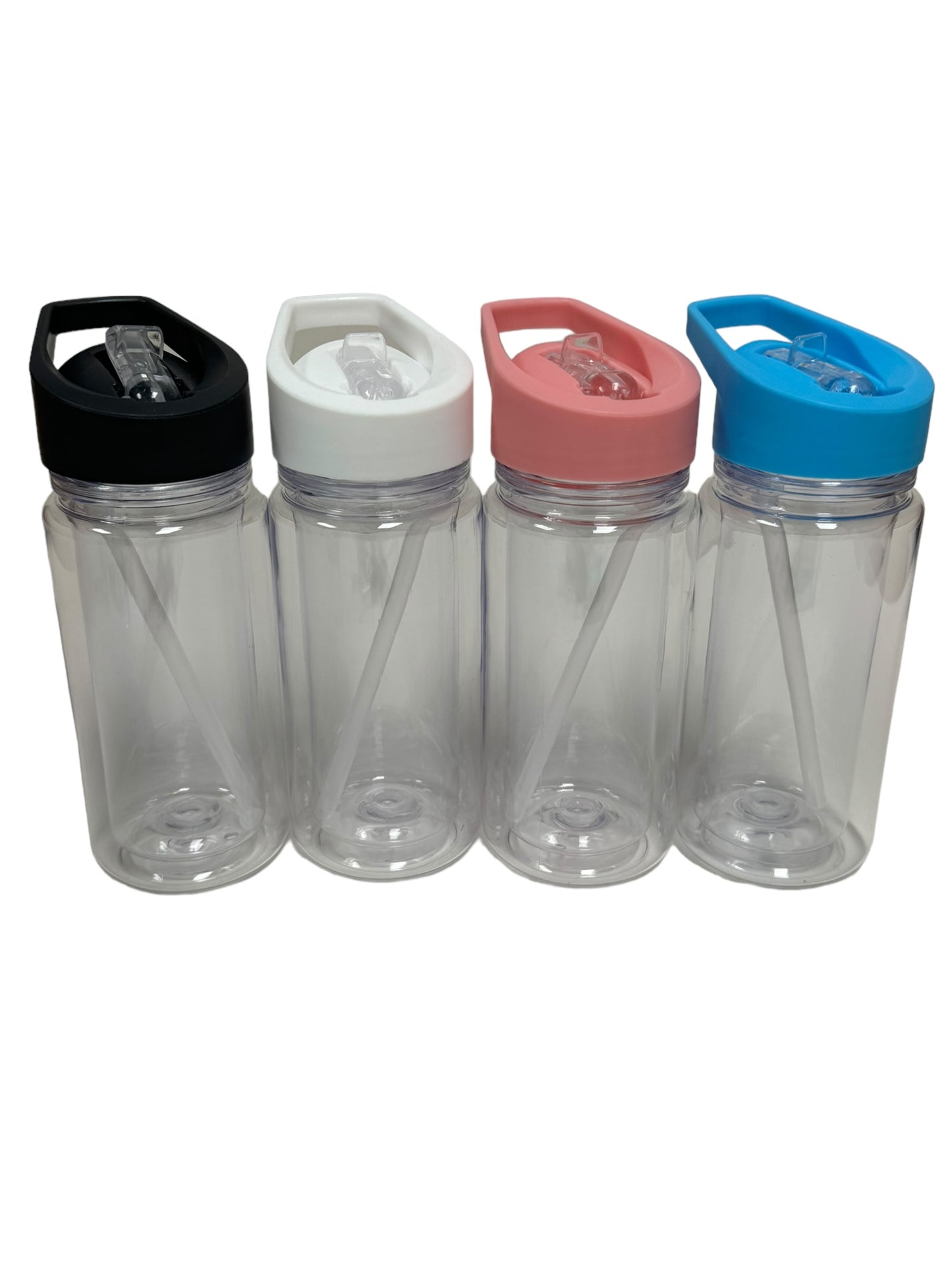 10 Oz Snow Globe Kids Bottles - W/ PreDrilled Holes & Plugs!