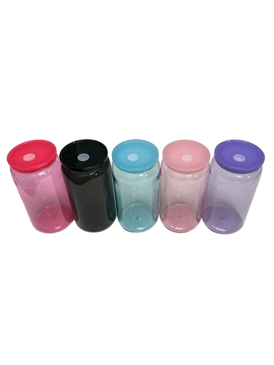 Plastic Can 16 Oz Jelly Tinted Colors