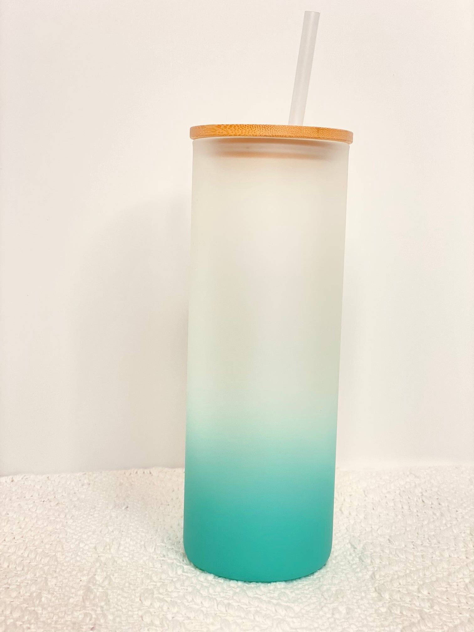 Colorful Frosted Glass Tumbler